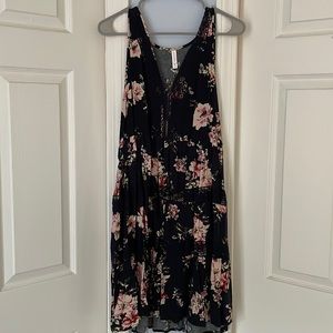 NWT Xhilaration Navy with Flowers Sundress